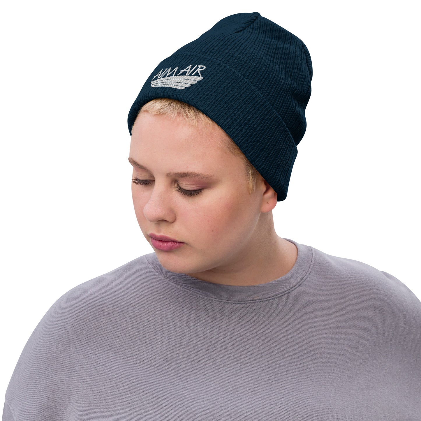 AIM AIR Ribbed knit beanie