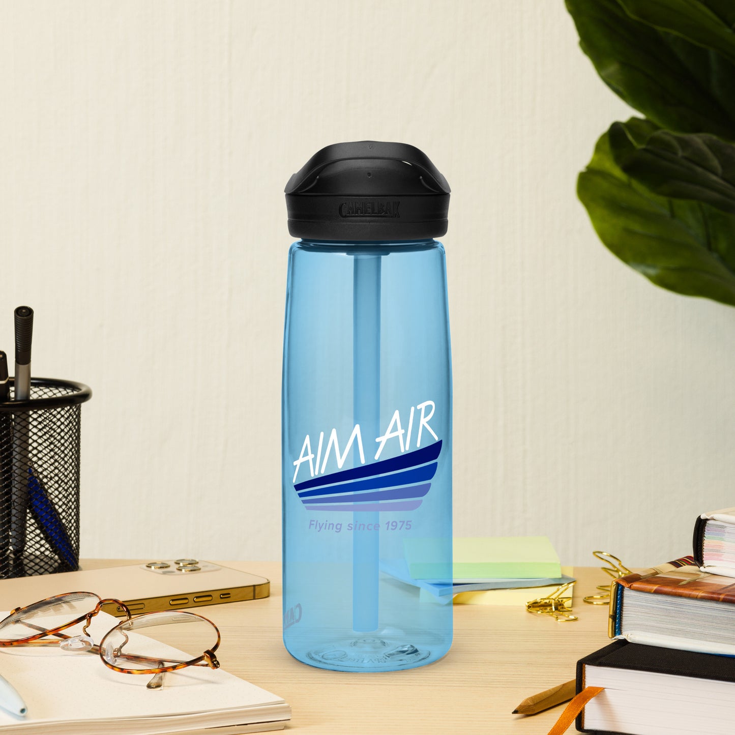 AIM AIR Logo Sports water bottle