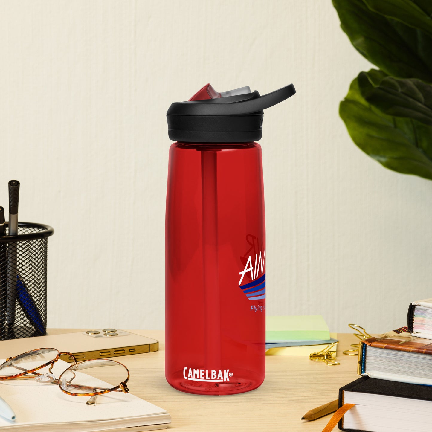 AIM AIR Logo Sports water bottle