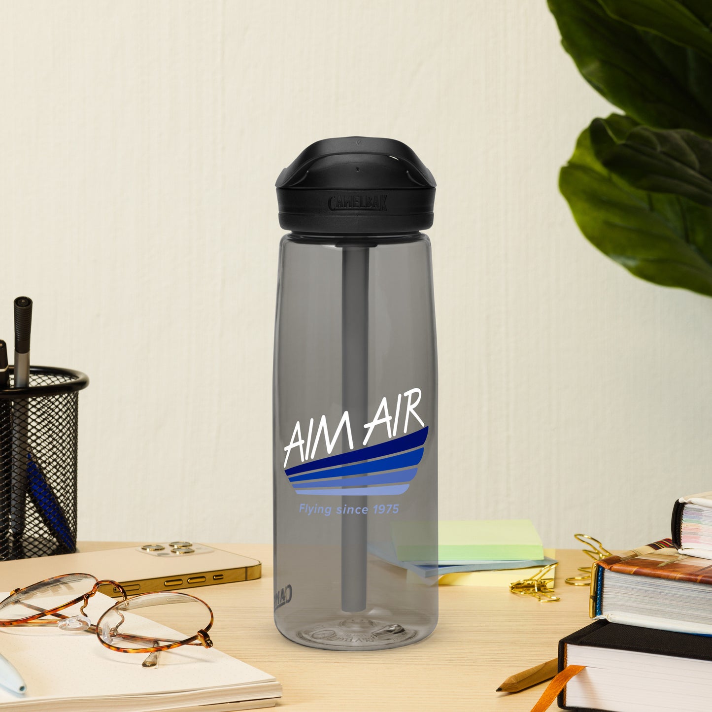 AIM AIR Logo Sports water bottle