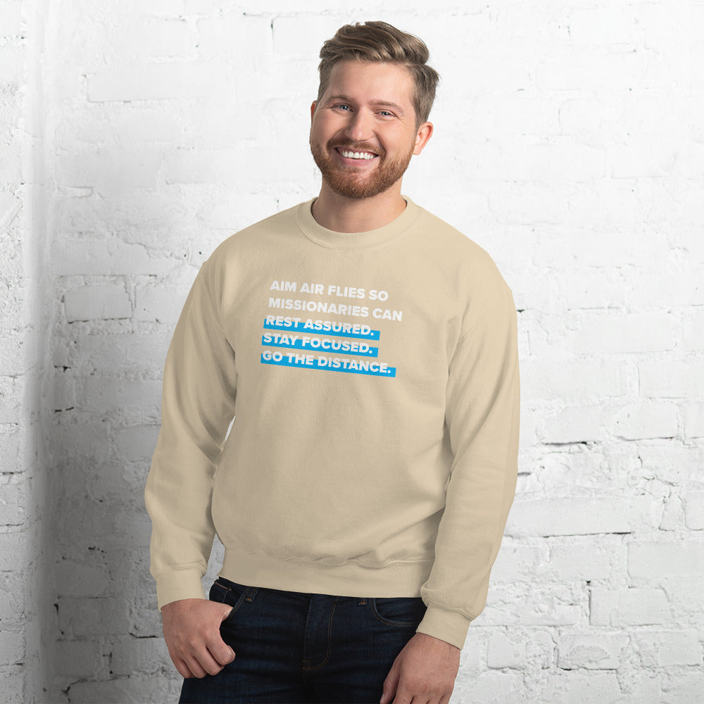 We Fly So Missionaries can... Long sleeve (White Text)