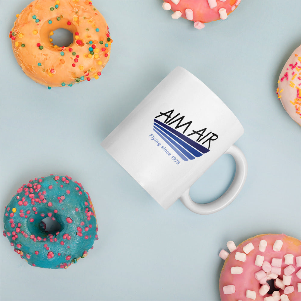 AIM AIR Logo White glossy mug