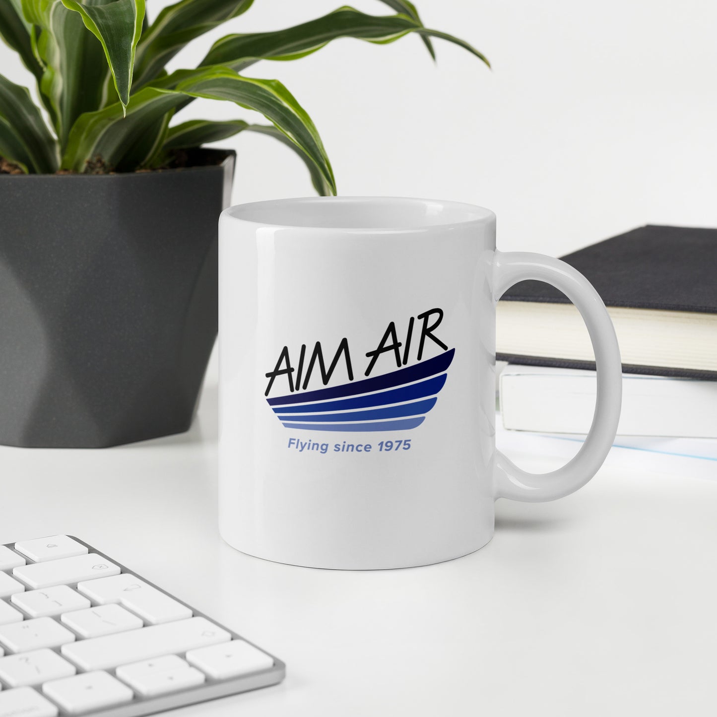 AIM AIR Logo White glossy mug