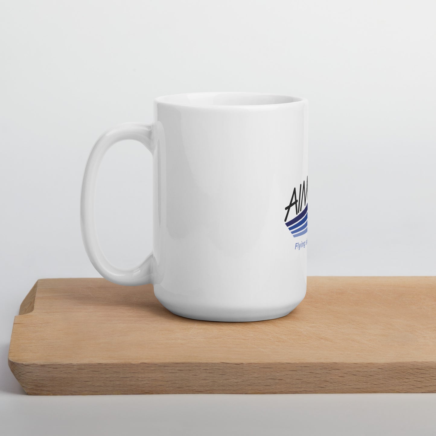 AIM AIR Logo White glossy mug